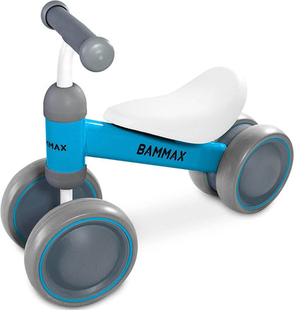Balance Bike for 1 Year Old, Riding Toys for 9-24 Months Boys Girls, No Pedal 4 Wheels Bicycle, First Birthday Gift, Toddler Bike to Help Start Riding - My Store