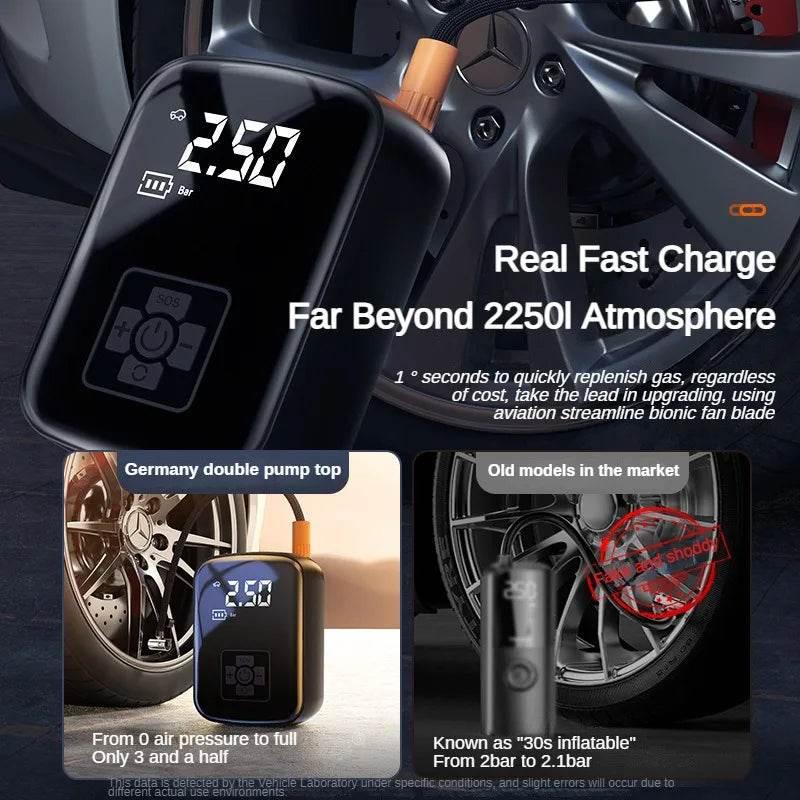 Car Air Pump Air Compressor 12V 150PSI Electric Wireless Portable Tire Inflator Pump for Motorcycle Bicycle Car Tyre Ball - My Store