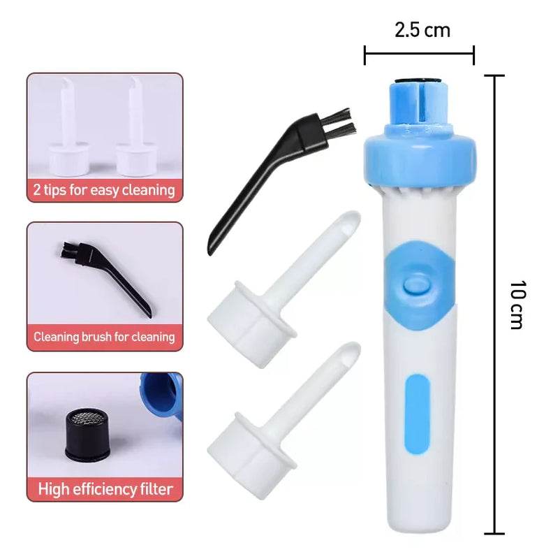 Safety Electric Cordless Vacuum Ear Cleaner Wax Remover Painless Cleaning Tool - My Store