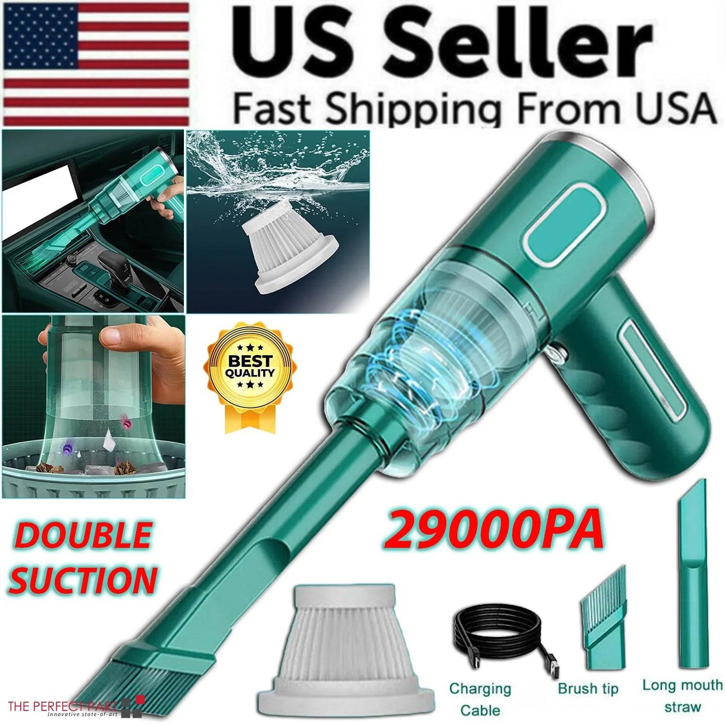 29000PA Cordless Hand Held Vacuum Cleaner Mini Portable Car Auto Home Wireless - My Store