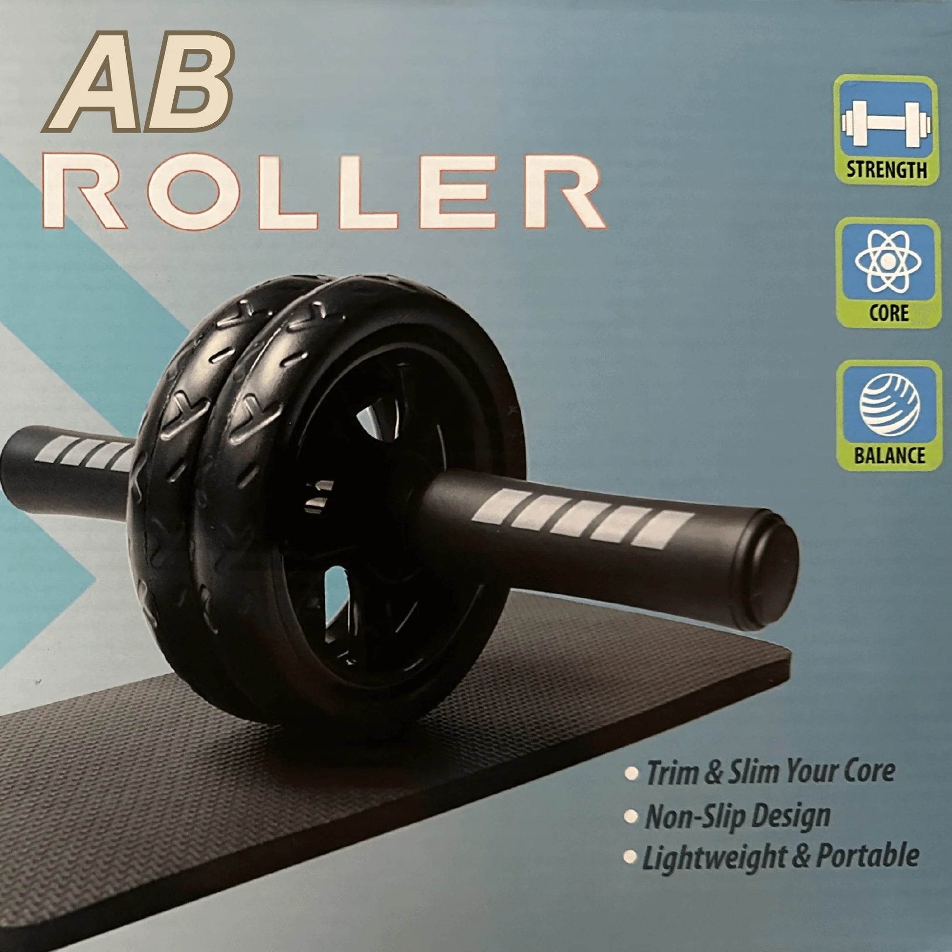 Jupitergear Ab Roller Wheel with Kneeling Pad for Abdominal and Core Strength Training for Men and Women - My Store