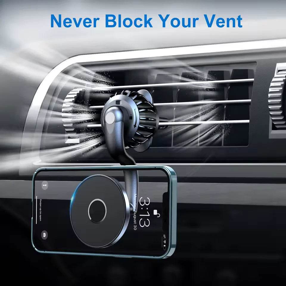 Strong Magnetic 360° Rotation Mag Safe Air Vent Car Mount Dashboard Phone Holder - My Store