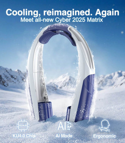 Portable Neck Fan, Six Wind Speeds (Max: 8000 Rpm), 6000Mah Battery - up to 20 Hours Extremely Strong Life, for Home/Office/Trav - My Store