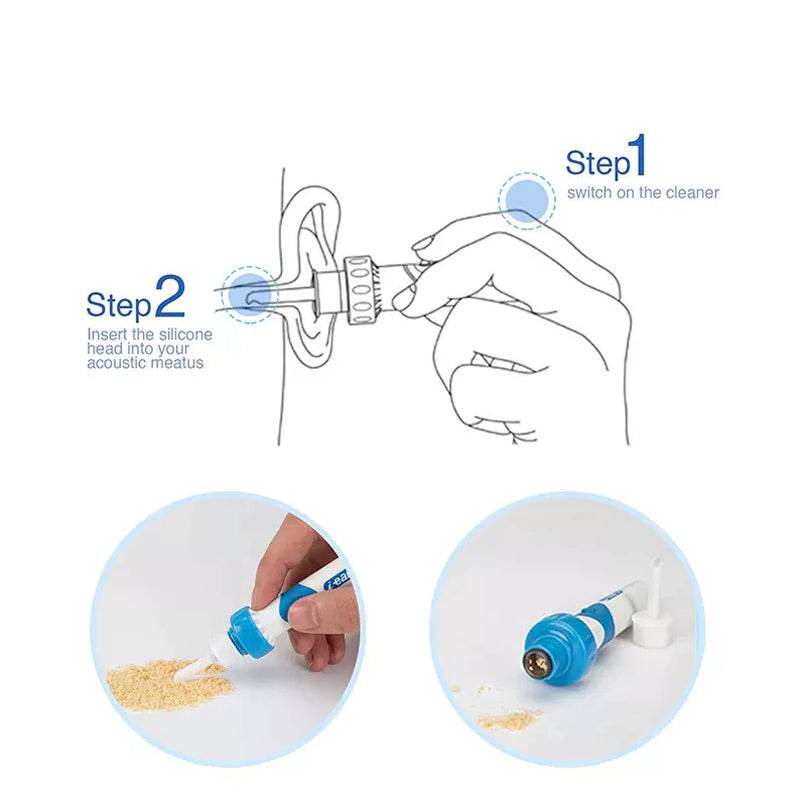 Safety Electric Cordless Vacuum Ear Cleaner Wax Remover Painless Cleaning Tool - My Store