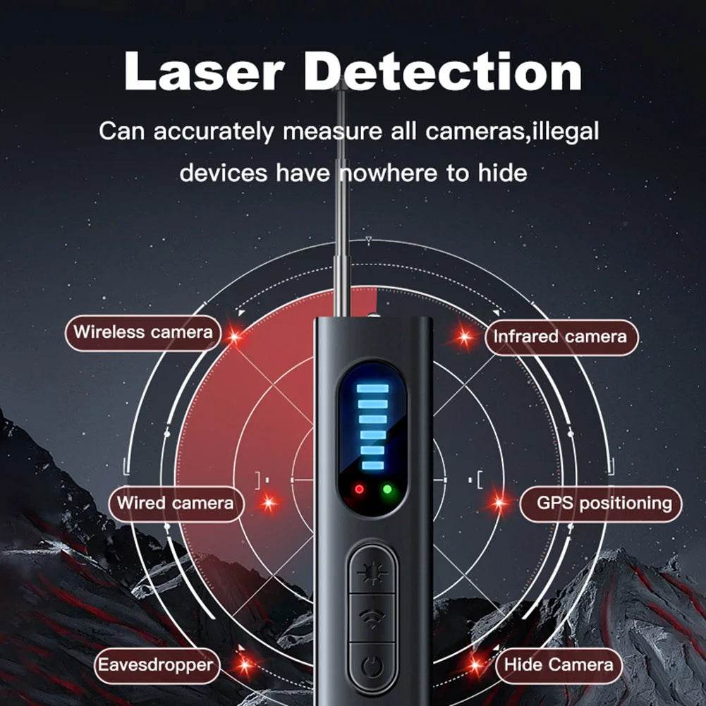 Hidden Camera Detector for Hidden Camera T15 anti Spy Detector Professional GPS Wiretapping Search Devices Security Protection - My Store