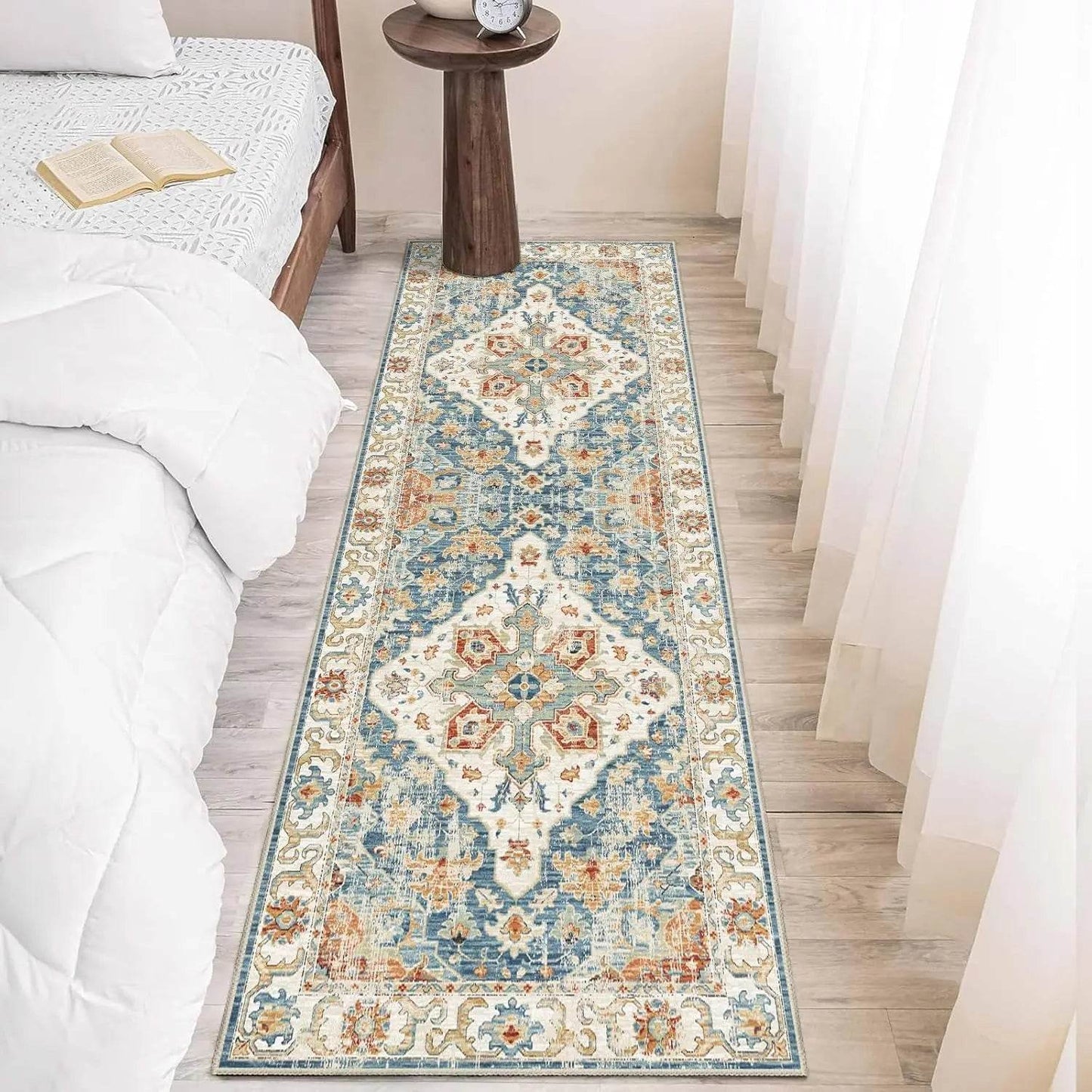Runner Rugs Bohemian Kitchen Long Carpet Soft and Anti-Slip Living Room and Bedroom Entrance Floor Mat Home Decoration - My Store