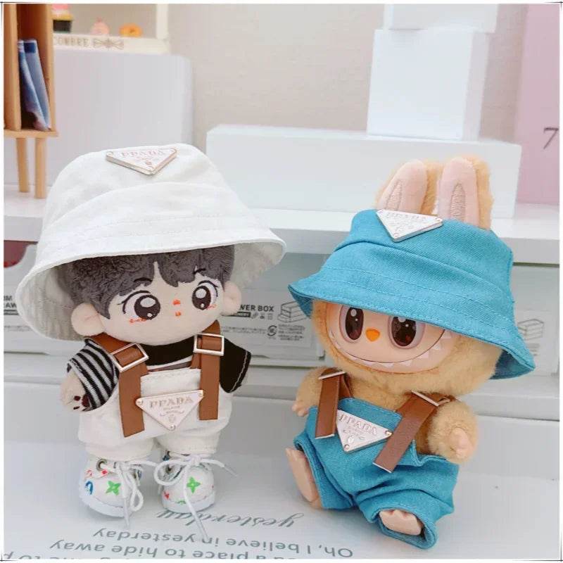 For 17Cm Labubus Mini Doll Clothes Outfit Hat Clothes Shoes Labubu II Doll Accessories Cultivate Sitting Party Game Toys - My Store