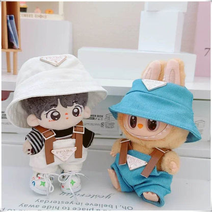For 17Cm Labubus Mini Doll Clothes Outfit Hat Clothes Shoes Labubu II Doll Accessories Cultivate Sitting Party Game Toys - My Store