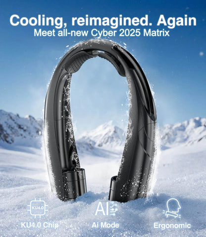 Portable Neck Fan, Six Wind Speeds (Max: 8000 Rpm), 6000Mah Battery - up to 20 Hours Extremely Strong Life, for Home/Office/Trav - My Store