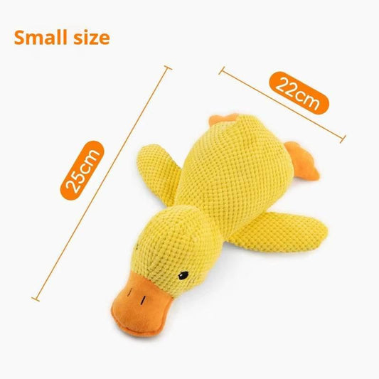 Dog Toy Plush Companion Sleeping Duck Bite Resistant Teeth Grinding Sound Relief Duck Sound Toy - My Store