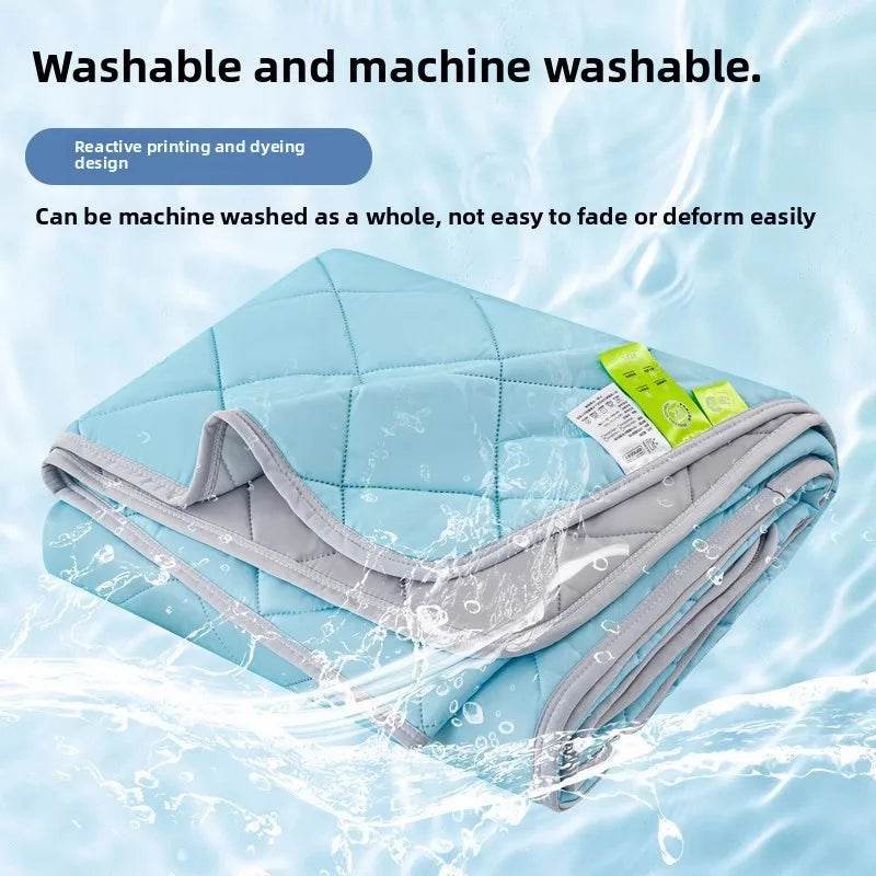 Air Condition Summer Blanket Washable Ice Silk Cold Feeling Quilt Lightweight Breathable Cooling Kids Adults Bedroom Quilts 여름이불 - My Store