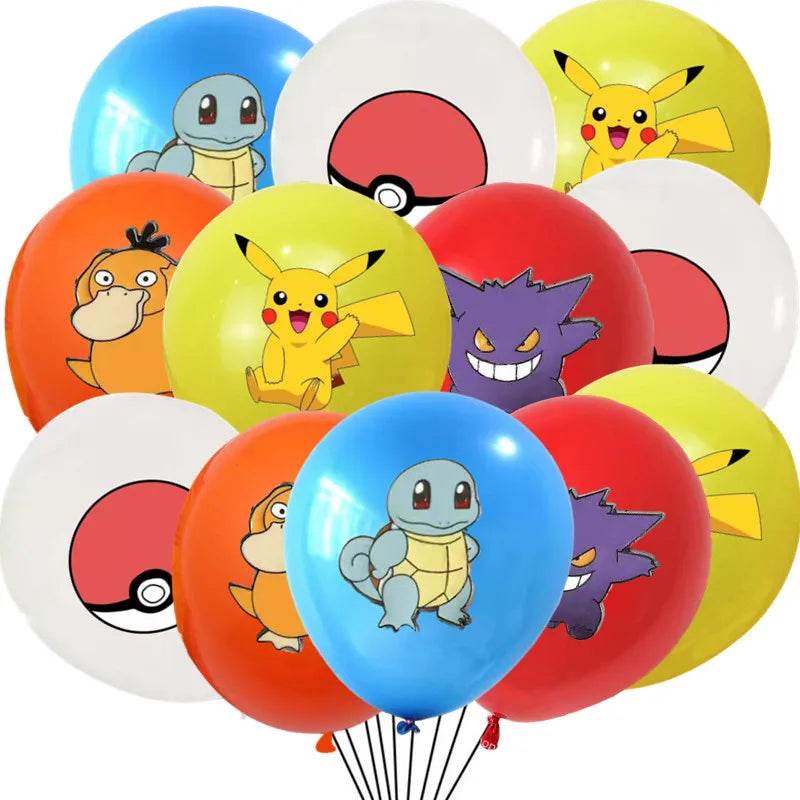 3/2/1Pack Pokemon Latex Balloons Birthday Party Supplies Cartoon Pikachu Balloon Baby Shower Kids Favor for Party Decorations - My Store