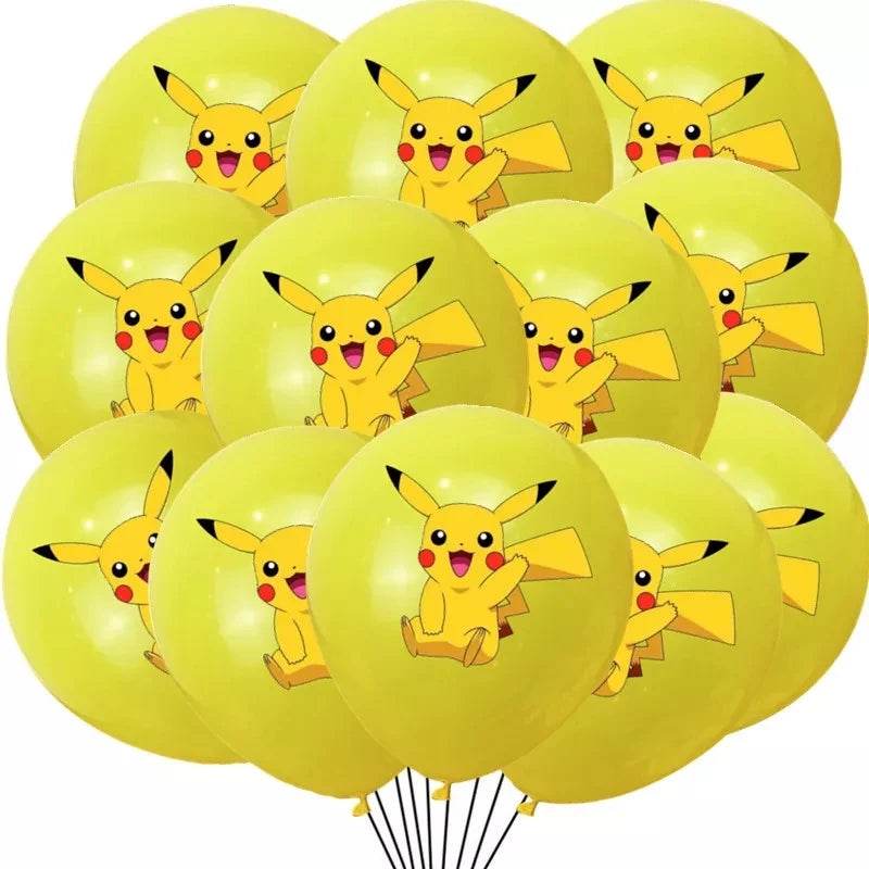 3/2/1Pack Pokemon Latex Balloons Birthday Party Supplies Cartoon Pikachu Balloon Baby Shower Kids Favor for Party Decorations - My Store