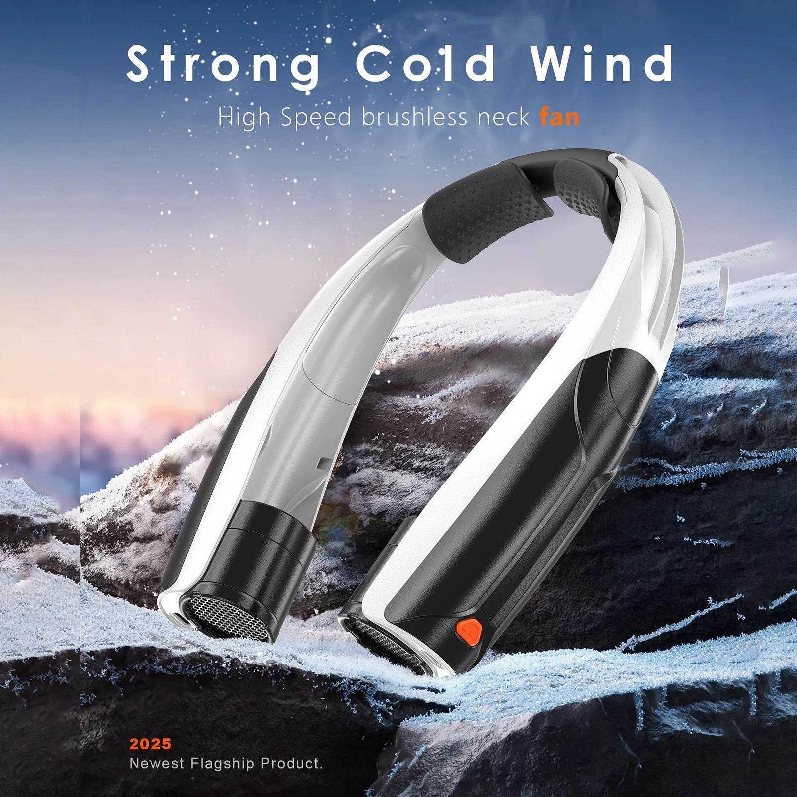 Portable Neck Fan, Six Wind Speeds (Max: 8000 Rpm), 6000Mah Battery - up to 20 Hours Extremely Strong Life, for Home/Office/Trav - My Store