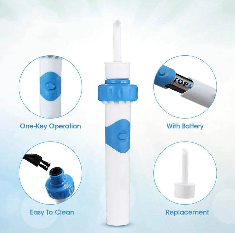 Safety Electric Cordless Vacuum Ear Cleaner Wax Remover Painless Cleaning Tool - My Store