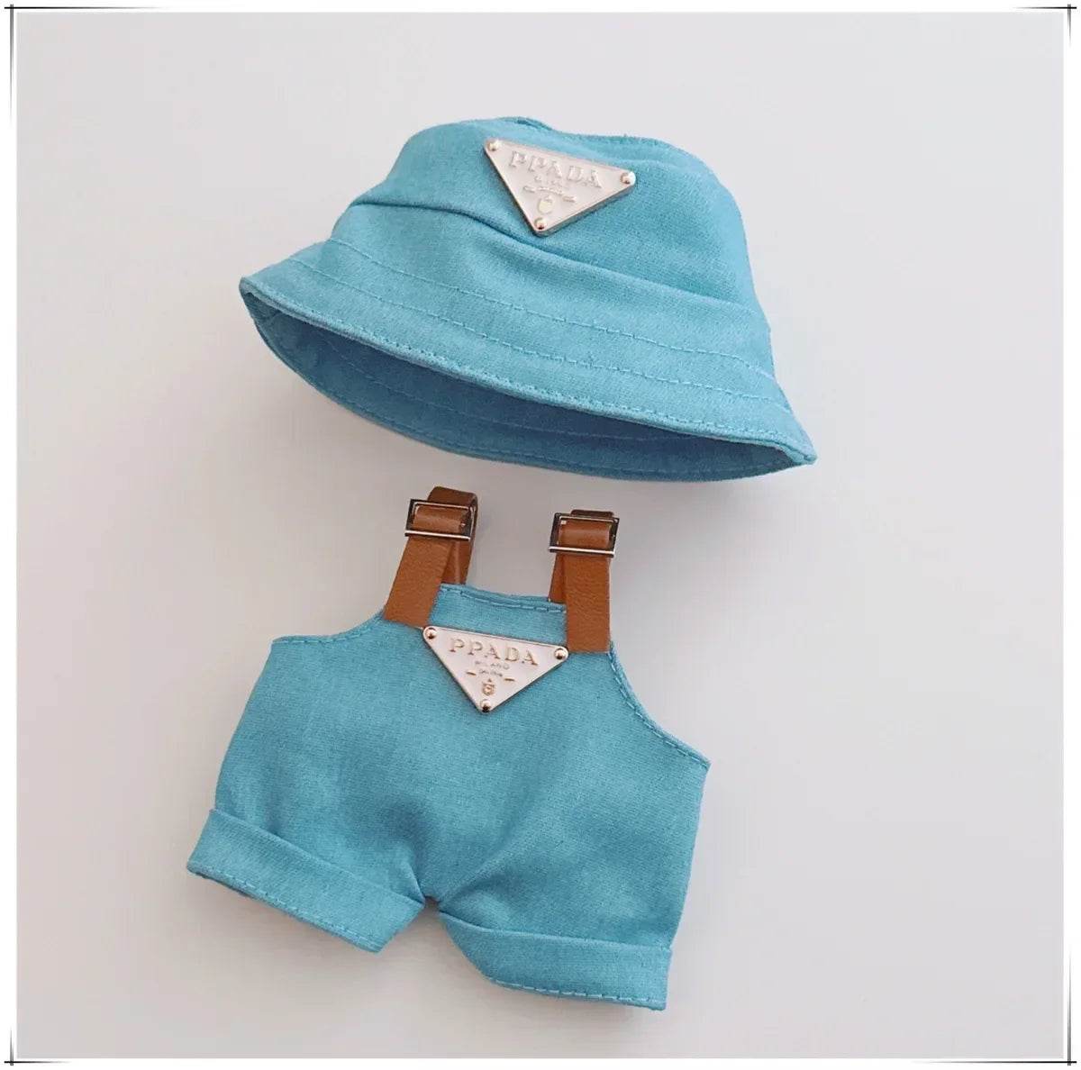 For 17Cm Labubus Mini Doll Clothes Outfit Hat Clothes Shoes Labubu II Doll Accessories Cultivate Sitting Party Game Toys - My Store