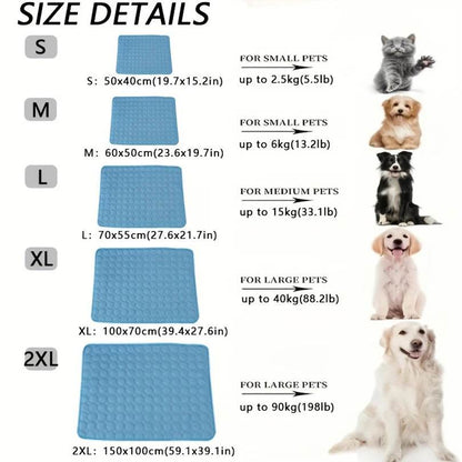 Dog Cooling Mat Summer Pet Cold Bed Extra Large for Small Big Dogs Pet Accessories Cat Durable Blanket Sofa Cat Ice Pad Blanket - My Store