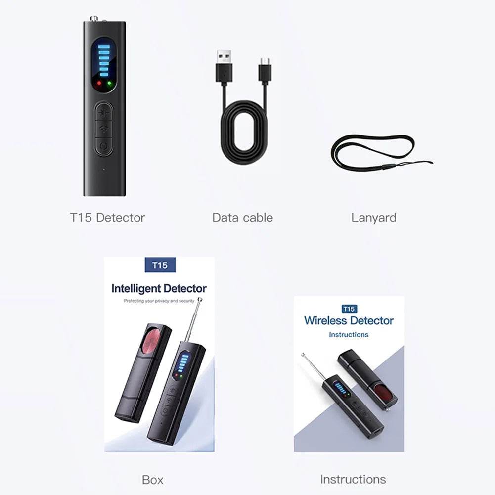 Hidden Camera Detector for Hidden Camera T15 anti Spy Detector Professional GPS Wiretapping Search Devices Security Protection - My Store