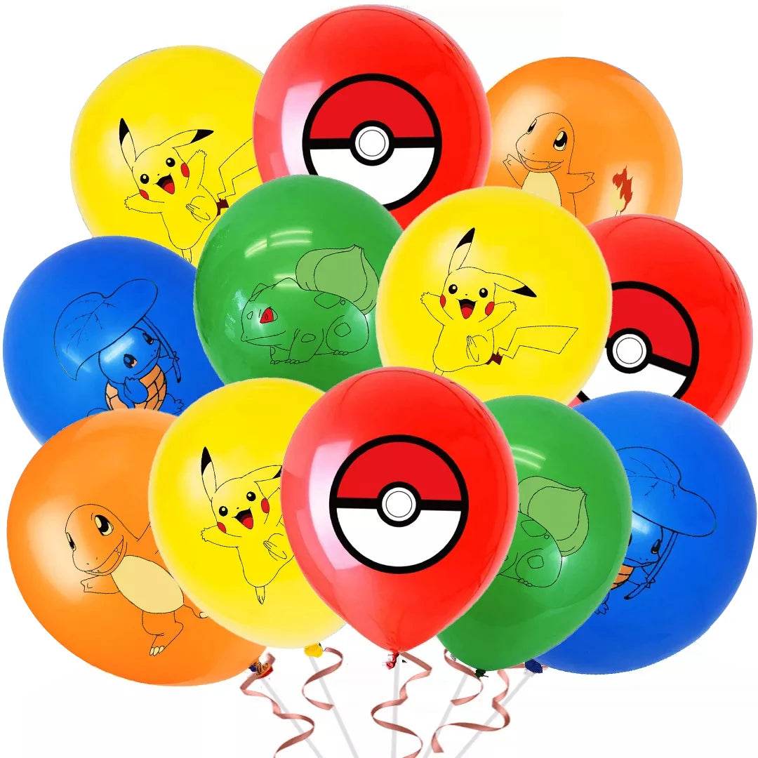 3/2/1Pack Pokemon Latex Balloons Birthday Party Supplies Cartoon Pikachu Balloon Baby Shower Kids Favor for Party Decorations - My Store