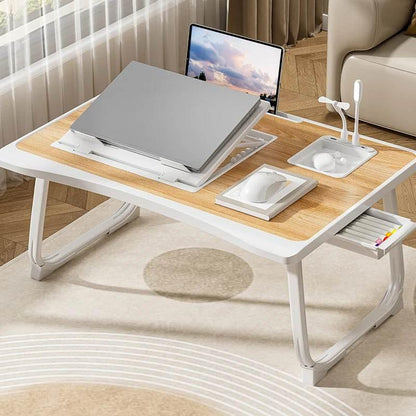 Foldable Laptop Bed Desk – Adjustable, Portable & Compact with Storage - My Store