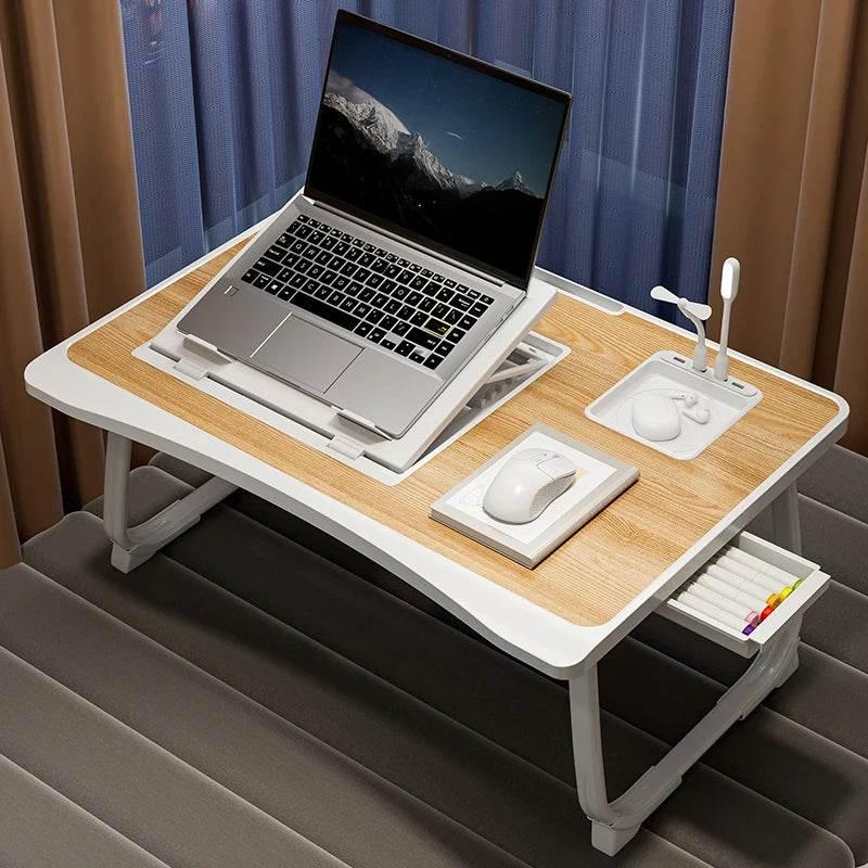 Foldable Laptop Bed Desk – Adjustable, Portable & Compact with Storage - My Store
