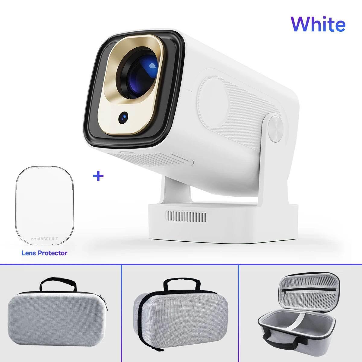 Magcubic HY310 Mini Projector for Outdoor Movies Auto Focus 1080P 330ANSI Android 11 Wifi6 BT5.4 4K with Air Mouse Voice Remote - My Store