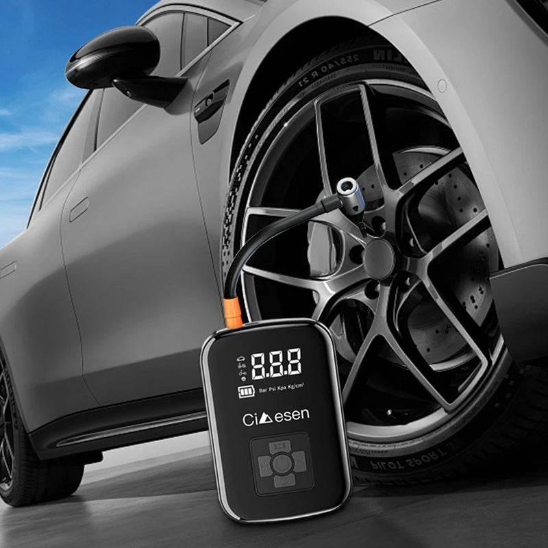 Simensen AirPro™ – Compact Digital Tire Inflator with Auto Shut-Off for Car, Bike & Emergency Use - My Store