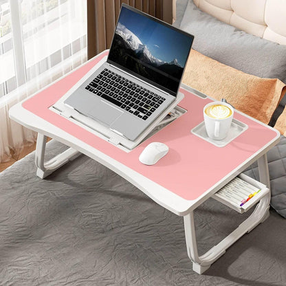 Foldable Laptop Bed Desk – Adjustable, Portable & Compact with Storage - My Store