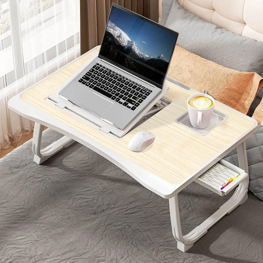 Foldable Laptop Bed Desk – Adjustable, Portable & Compact with Storage - My Store