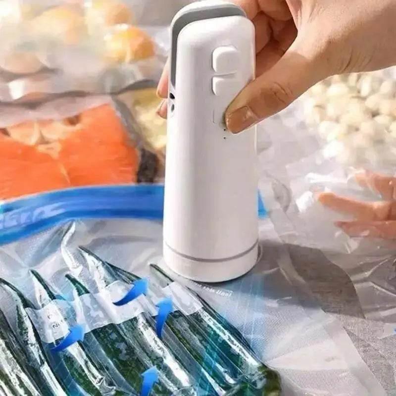 Mini Vacuum Food Sealers Handheld Snacks Packer Hand Press Plastic Bag Sealing Clips Moisture-Proof Sealing Tools - My Store
