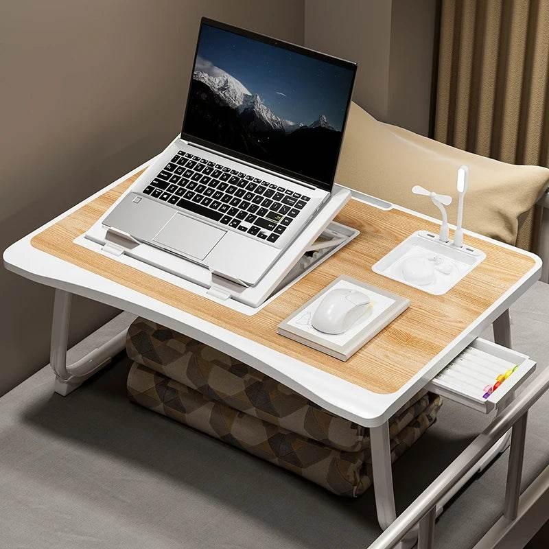 Foldable Laptop Bed Desk – Adjustable, Portable & Compact with Storage - My Store