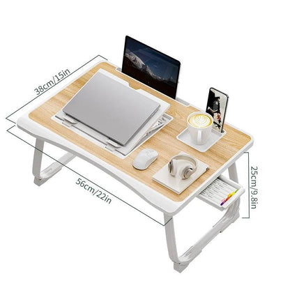 Foldable Laptop Bed Desk – Adjustable, Portable & Compact with Storage - My Store