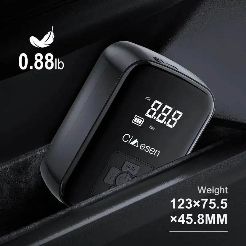 Simensen AirPro™ – Compact Digital Tire Inflator with Auto Shut-Off for Car, Bike & Emergency Use - My Store