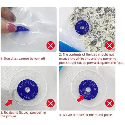 Mini Vacuum Food Sealers Handheld Snacks Packer Hand Press Plastic Bag Sealing Clips Moisture-Proof Sealing Tools - My Store