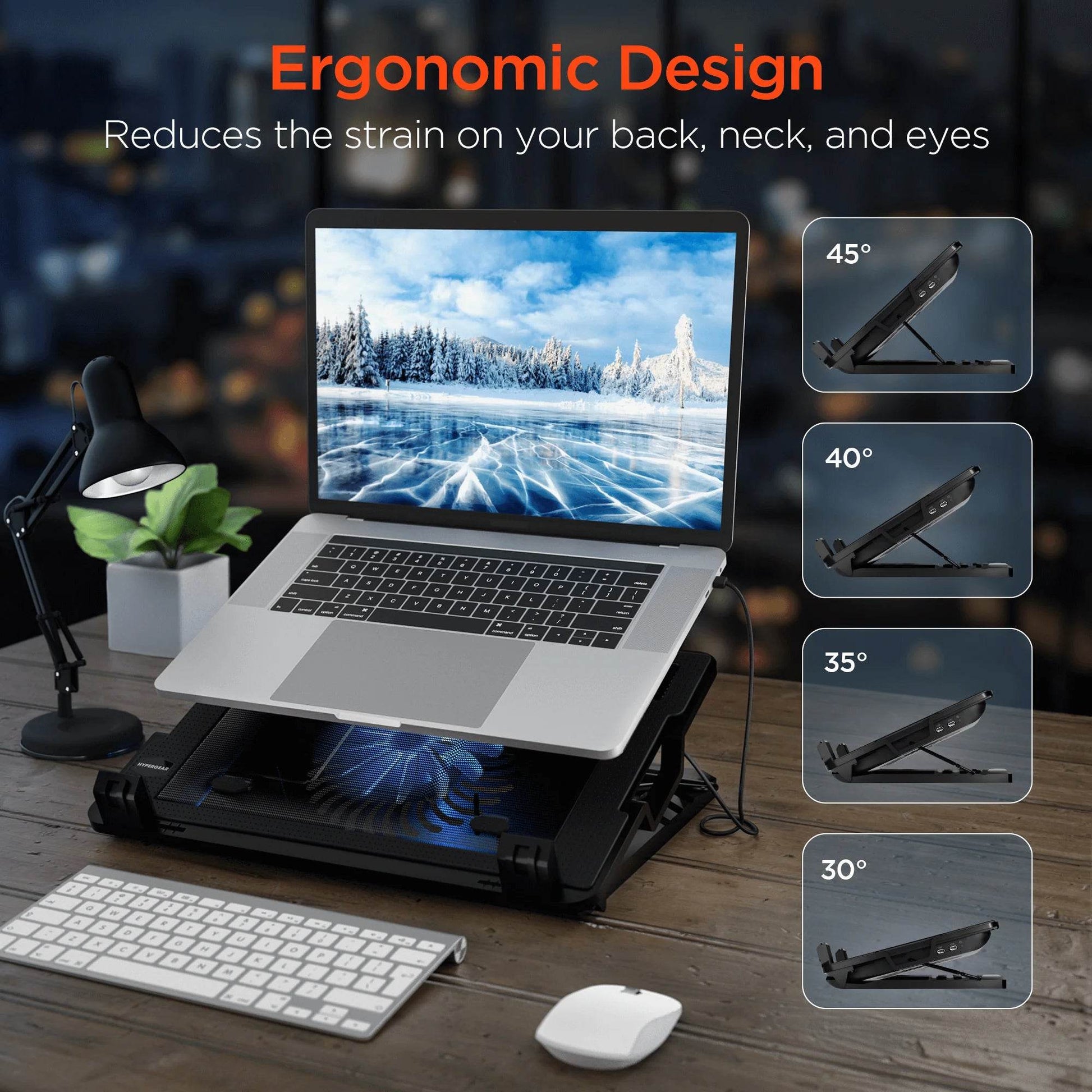 Hypergear Uprite Air Portable Laptop Cooling Stand - My Store