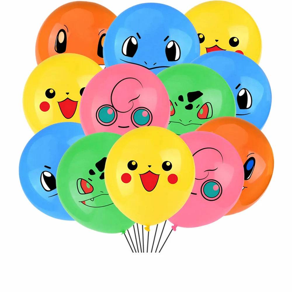 3/2/1Pack Pokemon Latex Balloons Birthday Party Supplies Cartoon Pikachu Balloon Baby Shower Kids Favor for Party Decorations - My Store