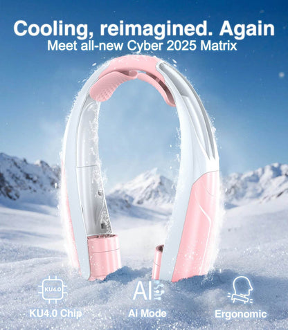 Portable Neck Fan, Six Wind Speeds (Max: 8000 Rpm), 6000Mah Battery - up to 20 Hours Extremely Strong Life, for Home/Office/Trav - My Store