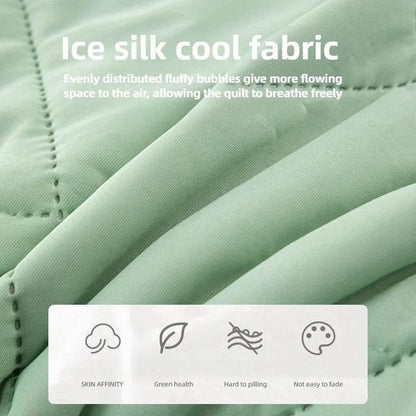 Air Condition Summer Blanket Washable Ice Silk Cold Feeling Quilt Lightweight Breathable Cooling Kids Adults Bedroom Quilts 여름이불 - My Store