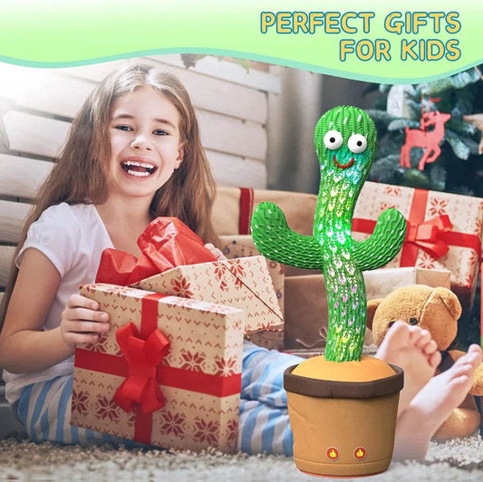 Dancing Cactus Plush Toy Doll Electronic Recording Shake with Song Funny Gift US - My Store