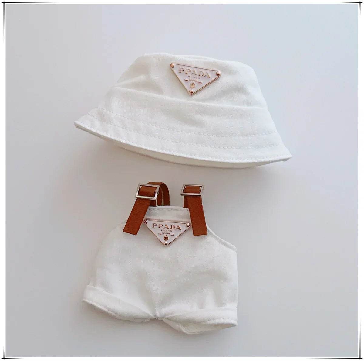 For 17Cm Labubus Mini Doll Clothes Outfit Hat Clothes Shoes Labubu II Doll Accessories Cultivate Sitting Party Game Toys - My Store