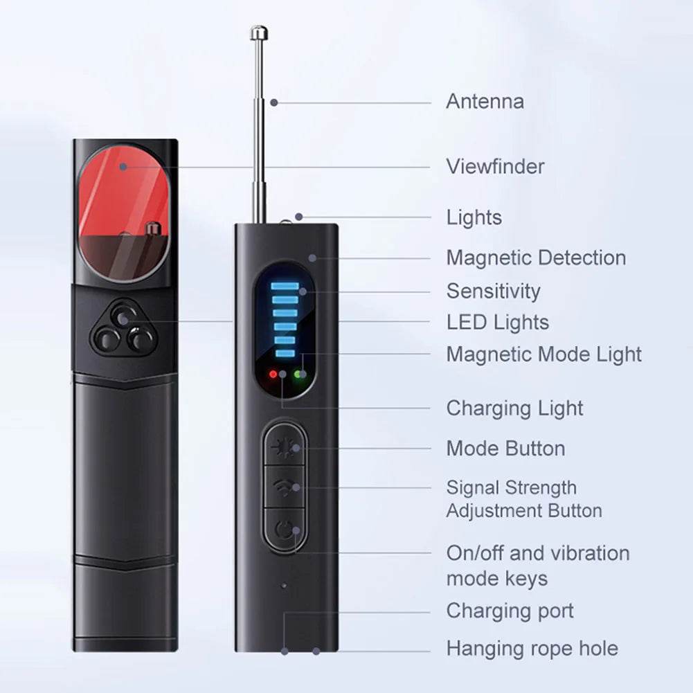 Hidden Camera Detector for Hidden Camera T15 anti Spy Detector Professional GPS Wiretapping Search Devices Security Protection - My Store