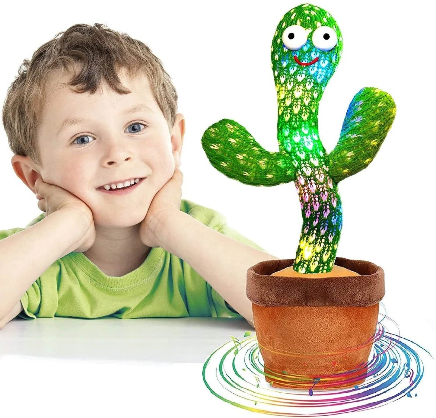Dancing Cactus Plush Toy Doll Electronic Recording Shake with Song Funny Gift US - My Store