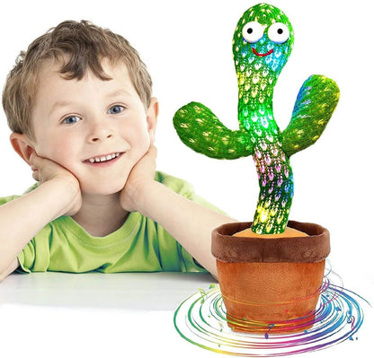 Dancing Cactus Plush Toy Doll Electronic Recording Shake with Song Funny Gift US - My Store