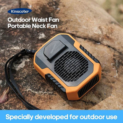 6000Mah Hanging Neck/Waist Fan USB Mini Portable Rechargeable Fan for Outdoor Camping Hiking Climbing Running Sports - My Store