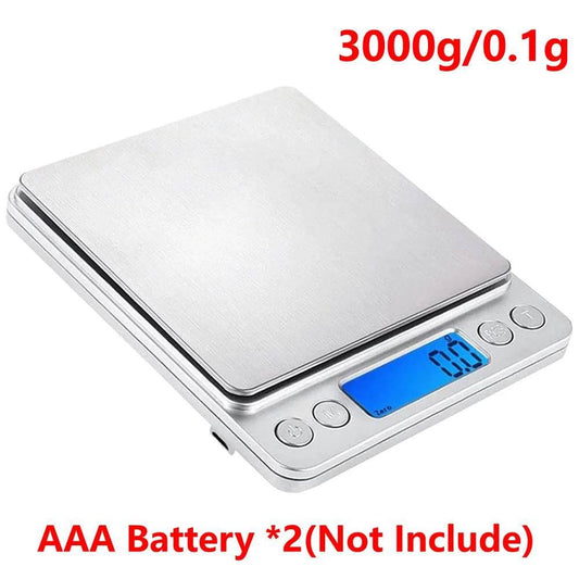 10Kg Kitchen Digital Scale USB Charging LCD Display Stainless Steel Electronic Scales Jewelry Food Snacks Weighing Baking Tools - My Store
