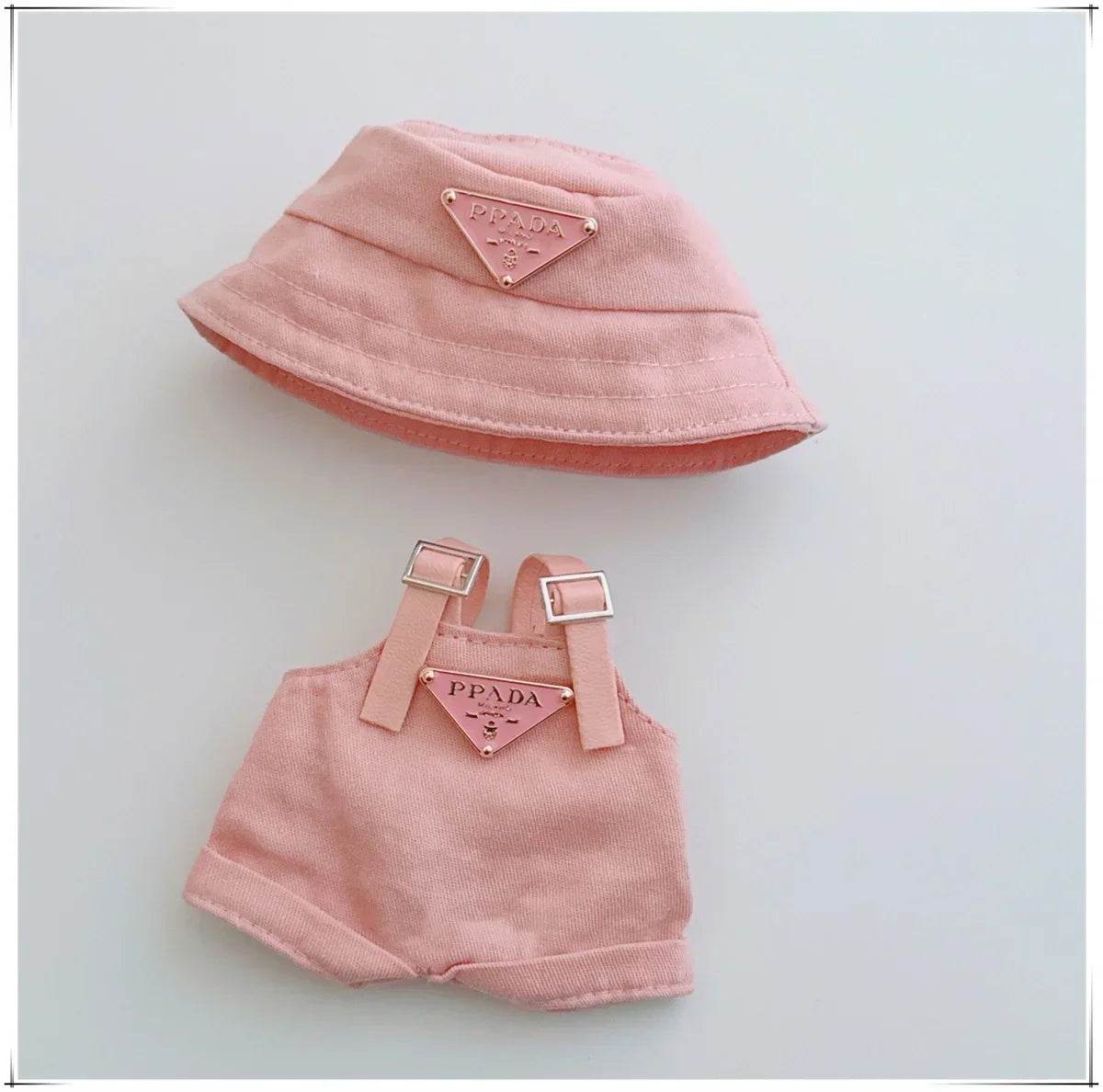 For 17Cm Labubus Mini Doll Clothes Outfit Hat Clothes Shoes Labubu II Doll Accessories Cultivate Sitting Party Game Toys - My Store
