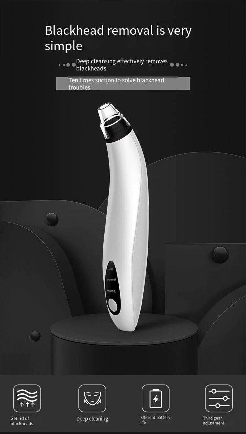 Electric Blackhead Remover Cleaner Face Diamond Pore Vacuum Suction White Heads - My Store