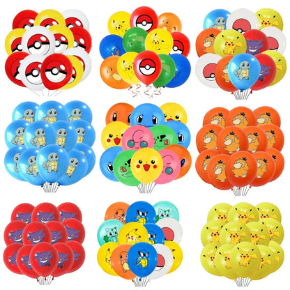 3/2/1Pack Pokemon Latex Balloons Birthday Party Supplies Cartoon Pikachu Balloon Baby Shower Kids Favor for Party Decorations - My Store