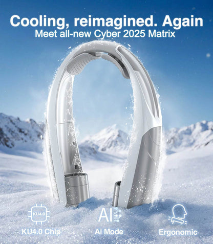 Portable Neck Fan, Six Wind Speeds (Max: 8000 Rpm), 6000Mah Battery - up to 20 Hours Extremely Strong Life, for Home/Office/Trav - My Store