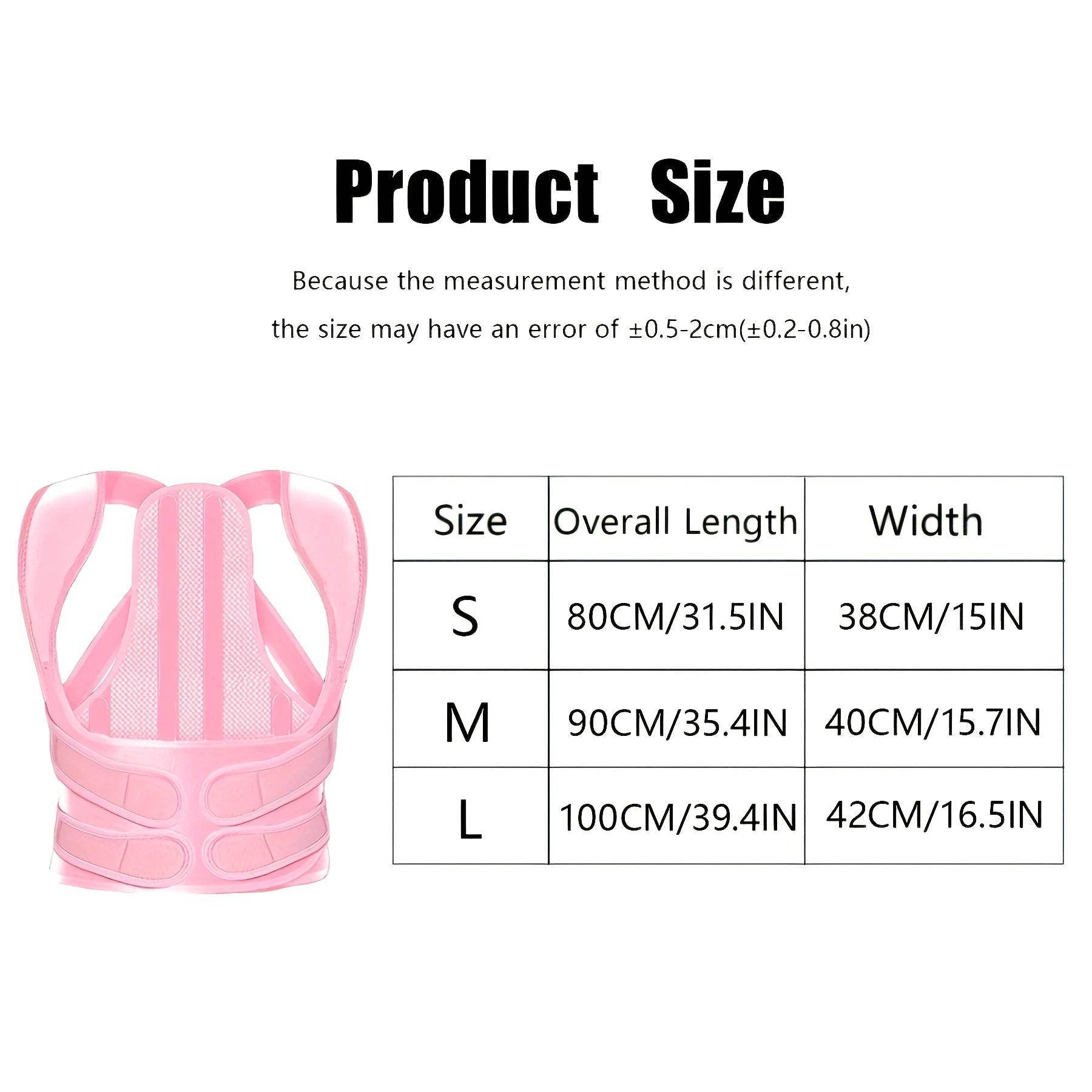 Back Brace Posture Corrector for Unisex Shoulder Straightener Adjustable Full Back Support Upper Hunchback Spine Corrector - My Store
